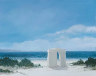 Strandtelt, 2012 (akryl på lerret)